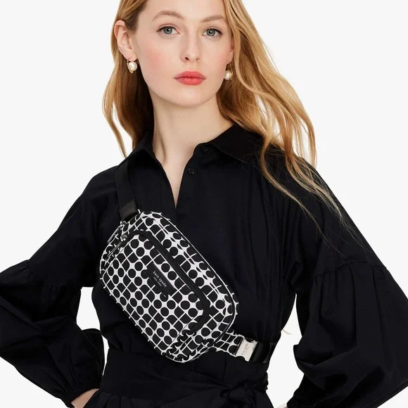 kate spade NWT! $228 MSRP Noel Jacquard Printed Belt Bag